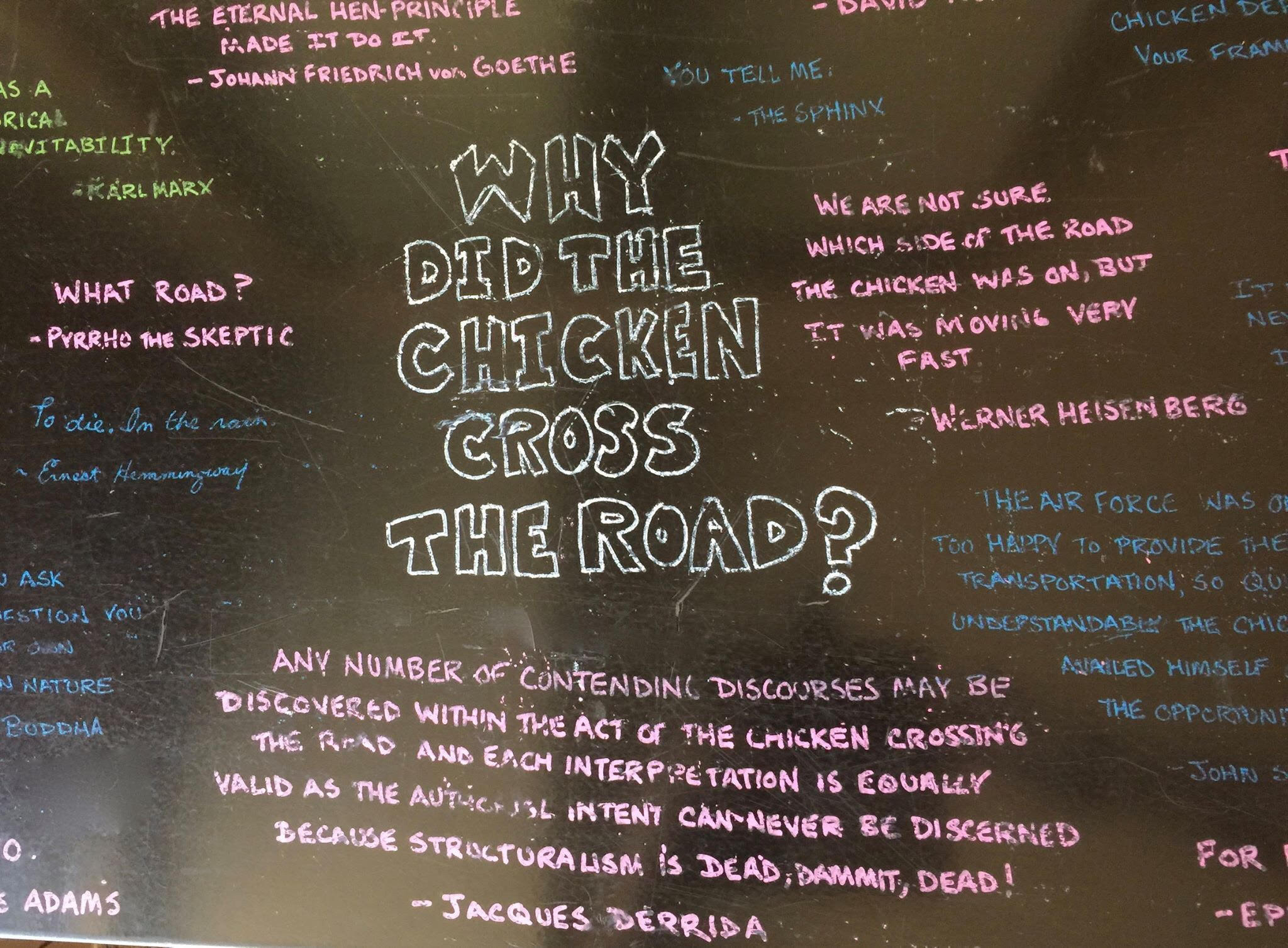 Holy Days in the Apple Pi Inn: Thinking about Chickens